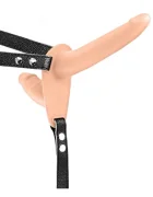 Guilty Toys Strap-on pentru Femei-Double Dildo-Silicon Natural