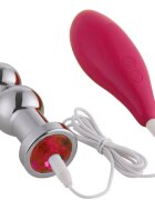 Guilty Toys Vibrator Anal Metalic cu Telecomanda 10 Moduri Vibratii 15 cm