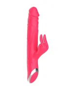 Guilty Toys Vibrator Midnight Rabbit 10 Moduri Thrusting 10 Moduri Vibratii Silicon USB Rose 24.5 cm Glamour