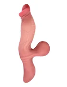 Guilty Toys Vibrator Realist Master Vibe No. 3 10 Moduri Vibratii Silicon Lichid USB Magnetic Natural 27.5 cm