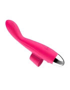 Guilty Toys Vibrator Sexy Fingering 10 Moduri Vibratii 10 Moduri Miscari Fingering Silicon USB Roz 14.5 cm