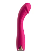 Guilty Toys Vibrator Velvet Curve pentru Punctul G 10 Moduri Vibratii 4 Viteze Silicon USB Roz 21.4 cm