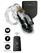 Hidden Desire Cusca de Castitate Electro Cock Cage Remote Control Negru