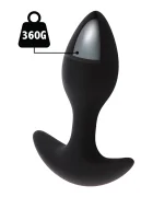 Hidden Desire Dop Anal Weighted Anal Plug 360 gr Silicon Lichid Negru 13.5 cm