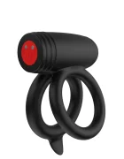 Hidden Desire Inel de Penis Elite Power Twin C-Ring 10 Moduri Vibratii Silicon USB Magnetic Negru