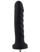 Hismith Dildo Anal Conectare KlicLok pentru Masini de Sex Negru 19.5 cm