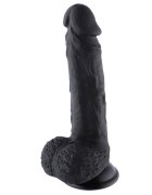 Hismith Dildo Realist Conectare KlicLok pentru Masini de Sex Negru 20 cm