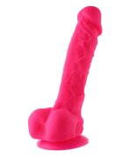 Hismith Dildo Realist Conectare KlicLok pentru Masini de Sex Roz 21 cm