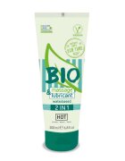 HOT Lubrifiant pe Baza de Apa&Gel de Masaj BIO 200 ml