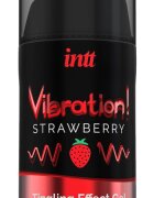 INTT Cosmetics Gel cu Efect Vibrator Aroma Capsuni 15 ml