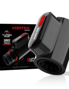 JAMYJOB Masturbator Vortex 10 Moduri Impingere si Rotatii USB Negru