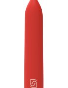 JGF Toys Glont Vibrator Magic Bullet 10 Moduri Vibratii ABS USB Magnetic Rosu 8.7 cm