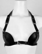 JGF Toys Sutien Sexy din Piele Ecologica Negru S-L JGF Lingerie