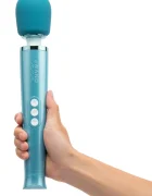 Le Wand Vibrator Masaj Submersibil 20 Moduri Vibratii 10 Viteze Silicon ABS USB Albastru 29 cm