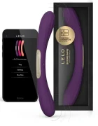 LELO Vibrator Dublu BOOMERANG Control Aplicatie Mobila Silicon USB Mov 28.1 cm