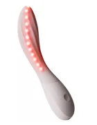 LELO Vibrator MONA Spectra cu Lumina LED Control Aplicatie Mobila Silicon USB Alb 19.5 cm