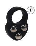 LEVELZ Inel de Penis Triple Weighted Ball Silicon Negru 190 gr
