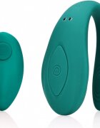 Loveline Vibrator Cuplu 10 Moduri Vibratii Remote Control Silicon USB Verde