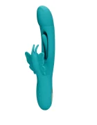 Loveline Vibrator Flapping G-Spot Butterfly 21 Moduri Stimulatoare Silicon USB Albastru 25.7 cm