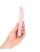 Loveline Vibrator G-spot Glass 10 Moduri Vibratii Sticla USB Magnetic Roz 18 cm