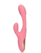 Loveline Vibrator Iepuras Flapping G-Spot Rabbit 21 Moduri Stimulatoare Silicon USB Roz 24.8 cm