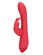 Loveline Vibrator Iepuras Swinging Rabbit 20 Moduri Vibratii Silicon USB Rosu 22.5 cm