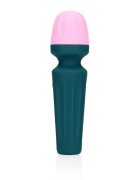 Loveline Vibrator Masaj Mini Wand Ancient Sea 7 Moduri Vibratii Silicon USB Verde 11 cm