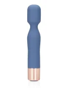 Loveline Vibrator Mini Wand Blue Horizon 10 Moduri Vibratii Silicon USB Albastru 14.3 cm