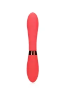 Loveline Vibrator Silicone Smooth Vibrator 10 Moduri Vibratii Silicon USB Rosu 20.5 cm