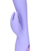 Loveline Vibrator Smooth Silicone Rabbit Vibrator 10 Moduri Vibratii USB 20 cm Mov