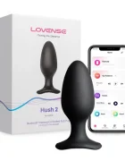 Lovense Dop Anal cu Vibratii Hush 2 Bluetooth Control L - 5.7 cm