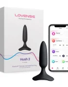 Lovense Dop Anal cu Vibratii Hush 2 Bluetooth Control XS - 2.54 cm