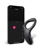 Lovense Inel de Penis Diamo Bluetooth Control Free App Silicon Negru