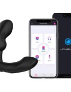 Lovense Stimulator Prostata Edge 2 Bluetooth Control Free App Silicon Negru