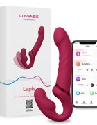 Lovense Strap-on Lapis Bluetooth Control Free App IPX7 Silicon Rosu