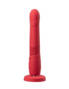 Lovense Vibrator Gravity Thursting Bluetooth Control Free App Silicon Rosu 25.9 cm