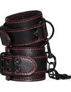 LoveToy Catuse pentru Picioare Reglabile Piele Ecologica Negru/Rosu