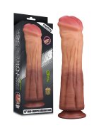 LoveToy Dildo Platinum Silicon Strat Dublu King Size Natural 30 cm