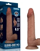 LoveToy Dildo Realist Sliding-Skin PRO Silicon Dubla Densitate Natural 21.6 cm