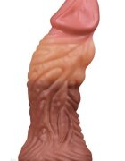 LoveToy Dildo Strat Dublu Silicon Platinum 18 cm