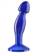 LoveToy Dop Anal Flawless Clear TPE Albastru 16.5 cm