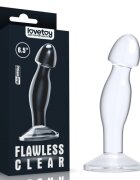 LoveToy Dop Anal Flawless Clear TPE Transparent 16.5 cm