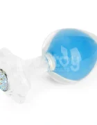 LoveToy Dop Anal Gemoria Glow in the Dark Silicon Albastru 11.3 cm