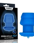 LoveToy Dop Anal Pinnacle Pro Bulge Peeper cu Dop Silicon Albastru 10.5 cm