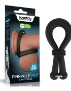 LoveToy Inel Dublu de Penis Pinnacle Pro Anyfit Plus Silicon Negru