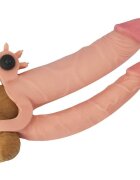 LoveToy Manson Penis Dublu cu Vibratii Pleasure X-Tender Add 1