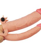 LoveToy Manson Penis Dublu cu Vibratii Pleasure X-Tender Add 3