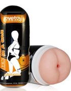 LoveToy Masturbator Anus Sex in a Can Lotus cu Vibratii