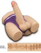 LoveToy Masturbator Anus Streetgirls #14 cu Dildo Bendable Natural 3.4 kg