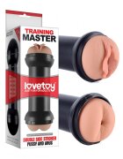 LoveToy Masturbator Dublu Training Master Double Side Stroker Pussy and Anus